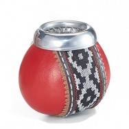 Calabash matekuppi - punainen punos