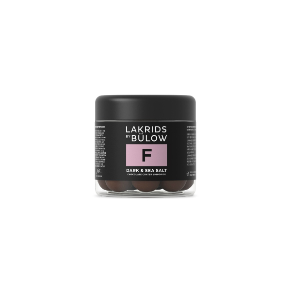 Lakrids by Bülow lakritsi F Dark & Sea Salt merisuola tumma suklaa