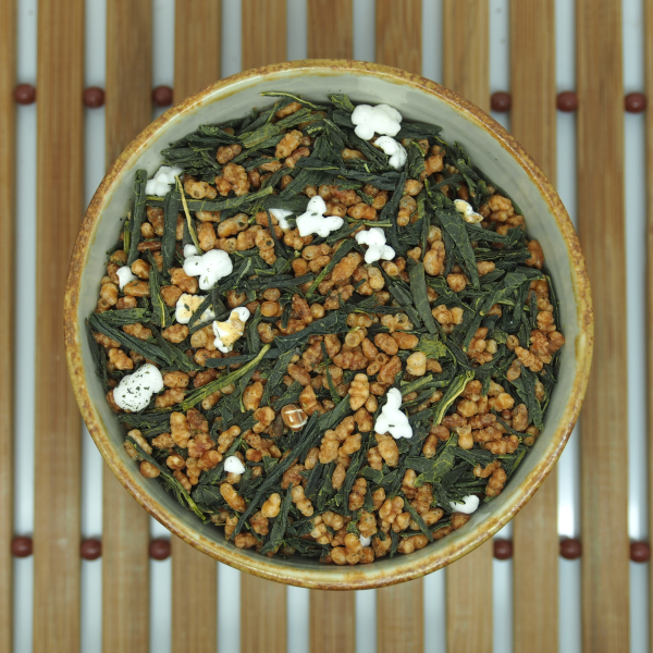 genmaicha vihreä tee paahdettu riisi Japani
