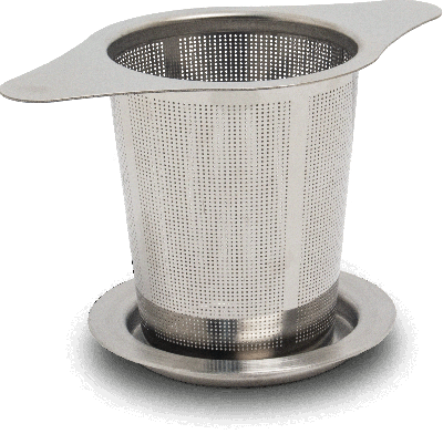 2 kahvainen teesiivilä kannella 7 cm 