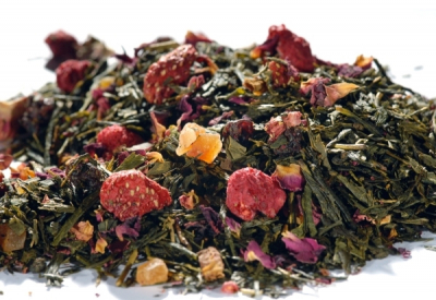 Sencha Good Feeling (Vadelma/Vanilja) - maustettu vihreä tee