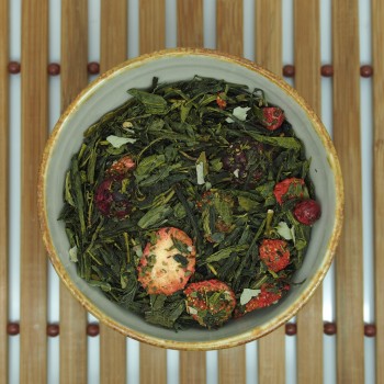 vihreä tee sencha marjaisa maustettu wild berry